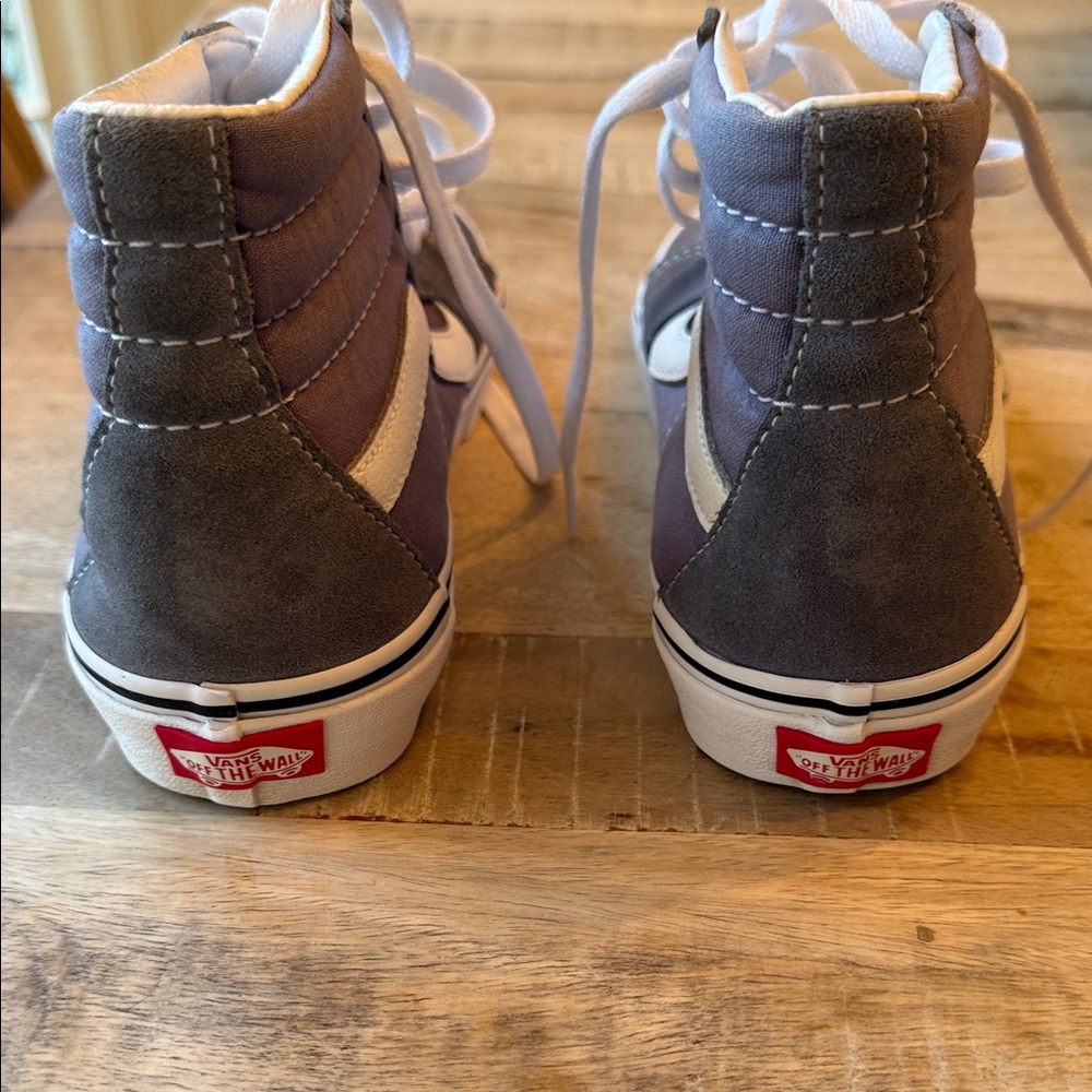 Vans High-Top Sneakers - Blue and White